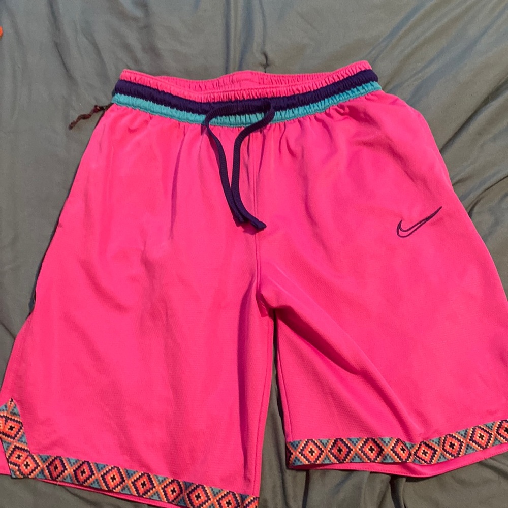 Womens Nike Shorts Pink Blue Orange Medium Gently Worn